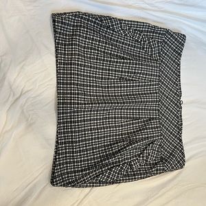 Amisu houndstooth mini skirt